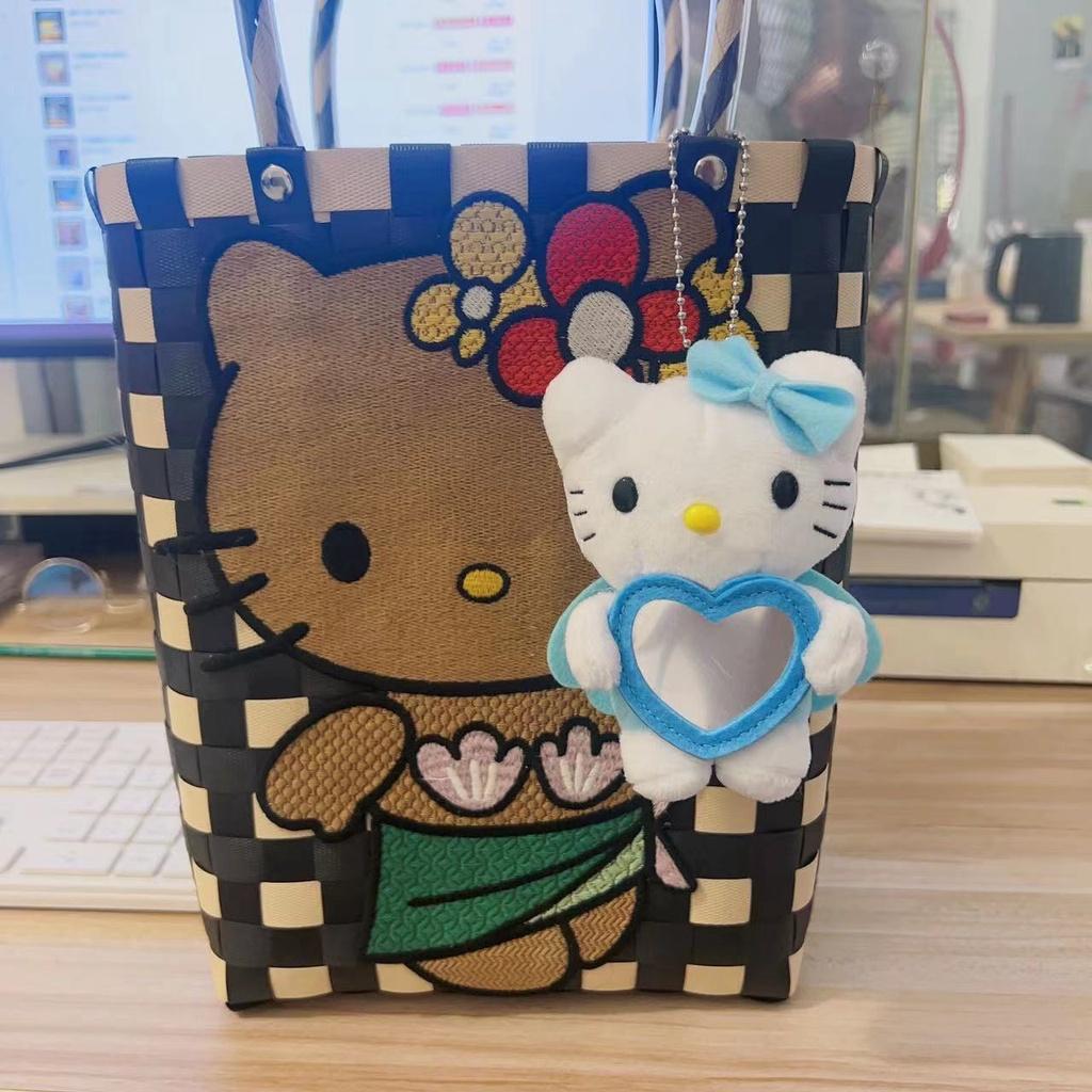 Cute Hello Kitty Angel Keychain Plush Toy Bag Adorable Gift For Girls Kitty Cat Lovers