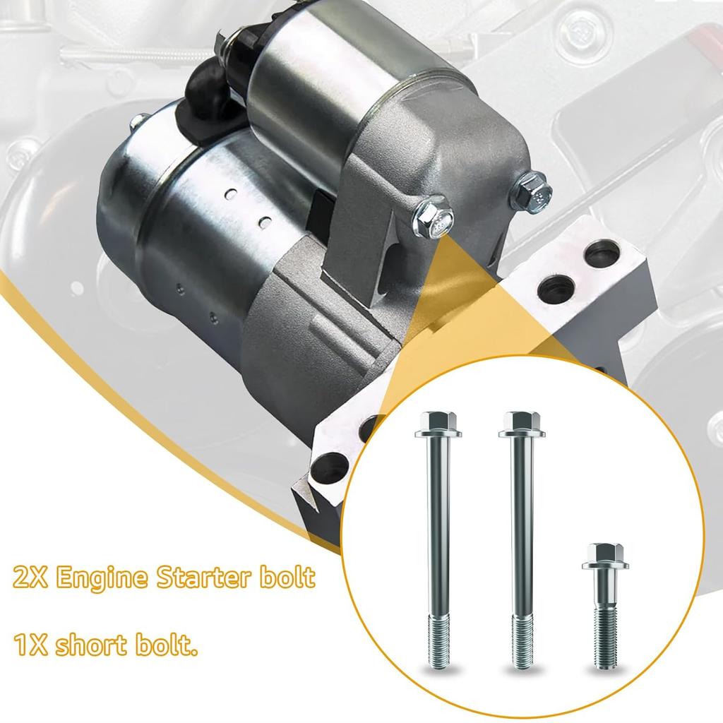 LS-Motor Anlasserbolzen-Kit Kompatibel Mit Allen GM Chevy Camaro Corvette Silverado LKW 1997-2014 LS-Serie Motoren LS1 LS2 LS3 LS6-4.8L 5.3L 6.0L