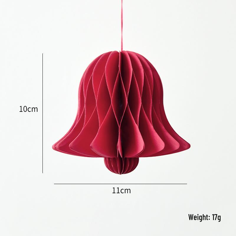 NUCHI Christmas Tree Ornaments: Origami Honeycomb Snowman Ball Pendants