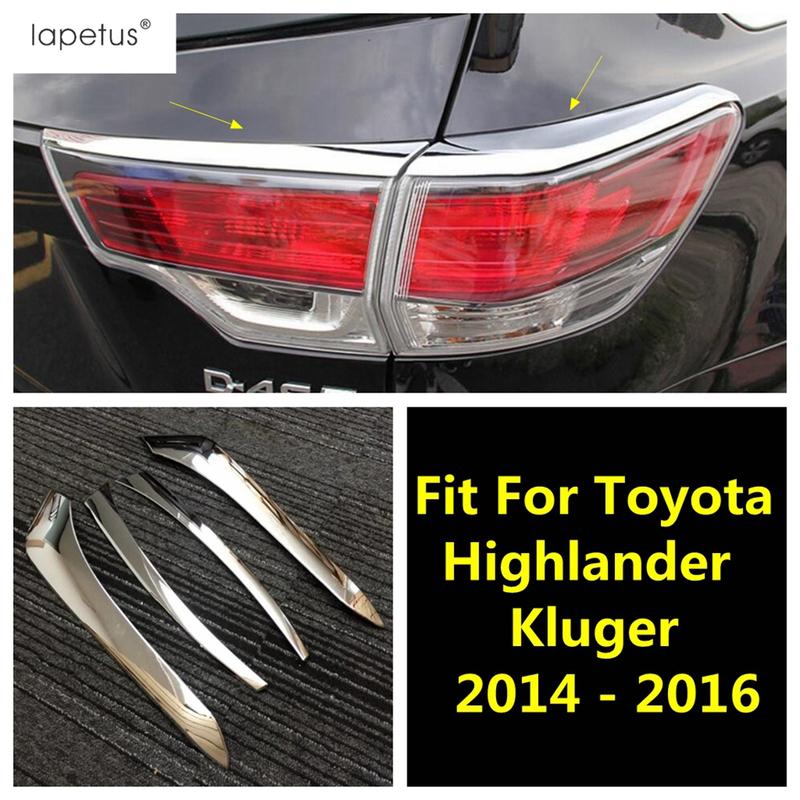 Для Toyota Highlander Kluger 2014 - 2016 Задний фонарь Накладка на фару Накладка-бровь Декоративная накладка Хром-аксессуары ABS