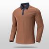 Autumn Winter POLO Shirt Men's Long-sleeved Versatile Casual Lapel Pullover Bottoming Shirt Contrasting Casual Commuting Top