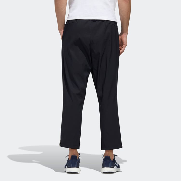 adidas Knitted Sweatpants Men's Black Moderate Straight Fit Pants FM9347