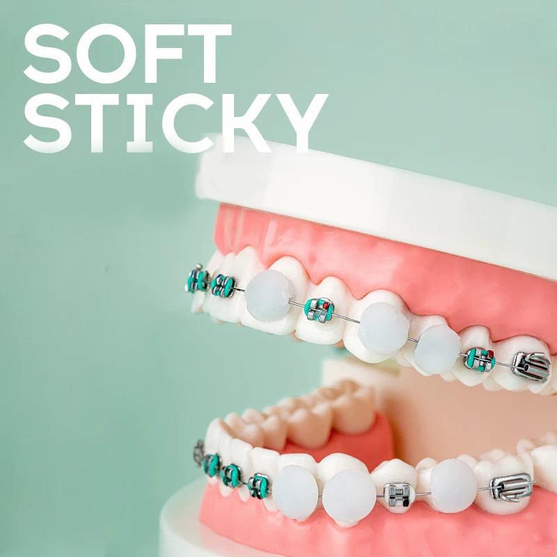 60Pcs Dental Orthodontic Wax Protective Brace Wax Orthodontic Anti-Grinding Food Grade Individually Packaged Superior Hygiene