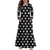 Girls' Maxi Dress Casual Holiday Dresses - Long Sleeve Dress With Pockets For 4-14Y