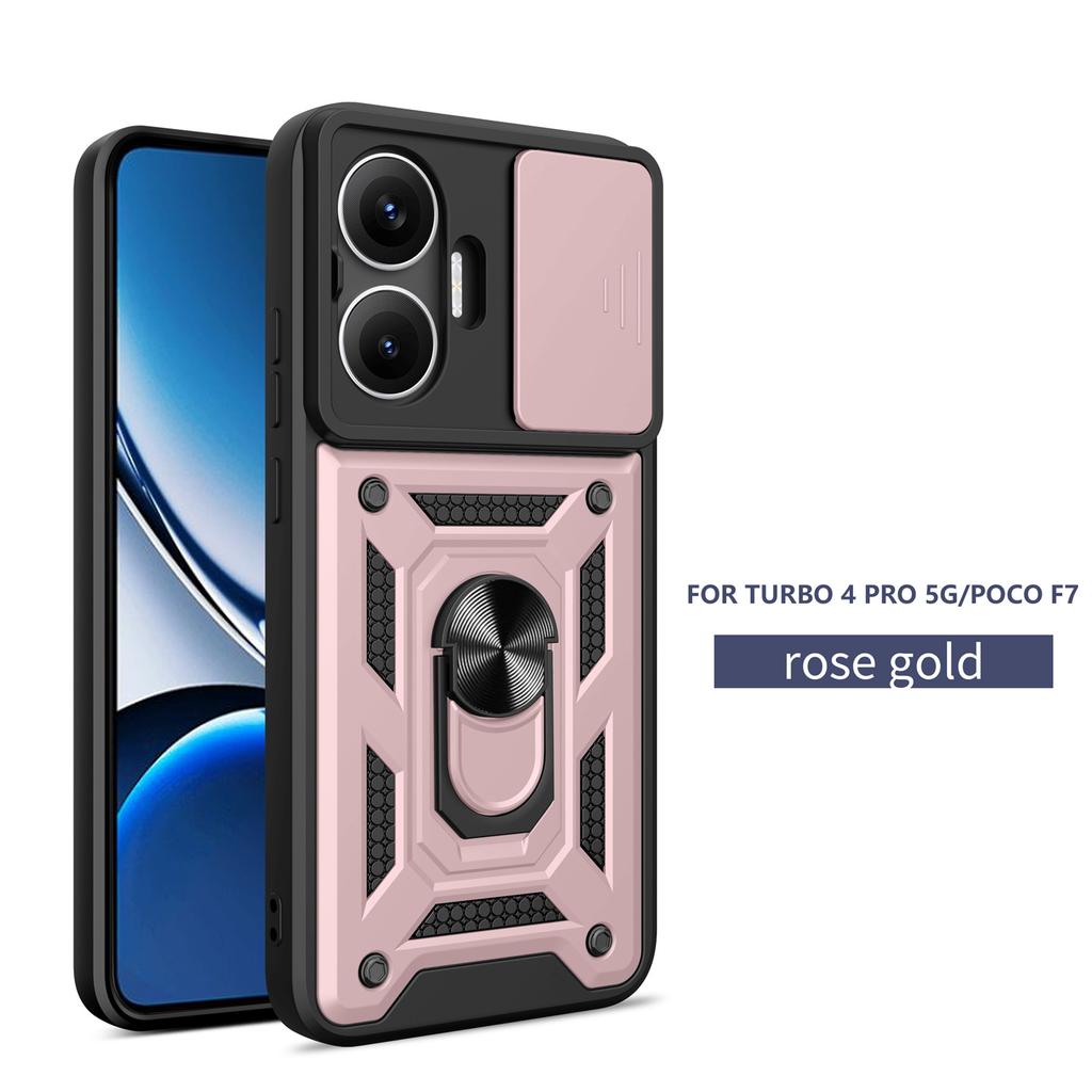 Shockproof Armor Case For POCO F7 bracket Rotating bracket 360° Car Holder Phone Cover For POCO F7 Camera Lens Protection Fundas