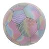 Soccer Ball PU Size 5 Light Color Reflective Glowing Soccer Ball for Night Games Training