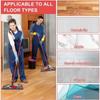 Replacement microfiber floor mop pad and mop head for washable floor wiping kit