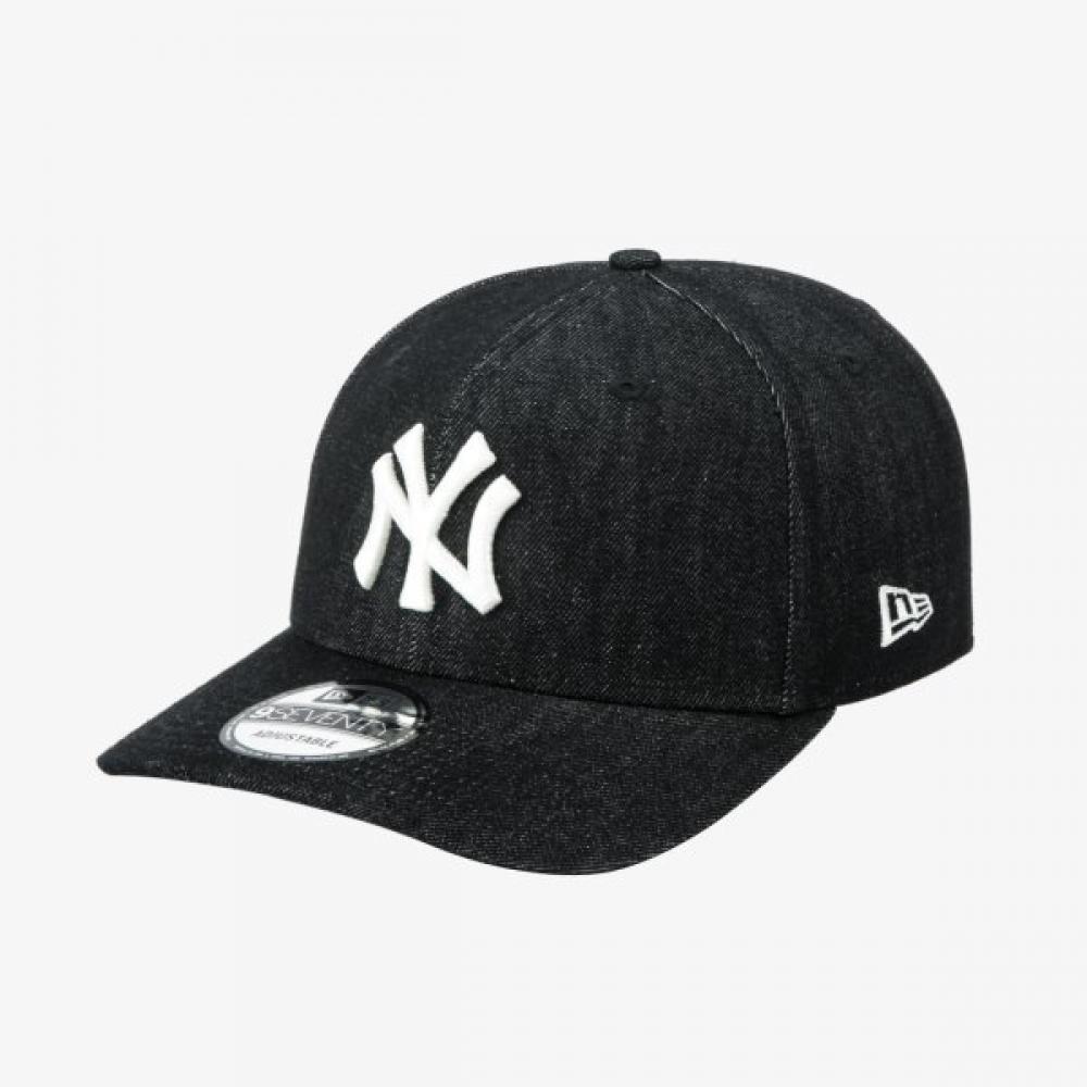 New Era Mlb New York Yankees Lifestyle Stretch Snapback Denim Black 14881494 BLACK/OSFM