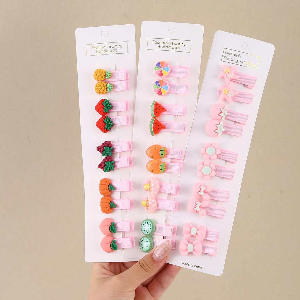30Pcs Set Baby Hair Clips Cartoon Bows Flower Girls Hairpins Sweet Children Clips Barrettes Baby Hair Accessories