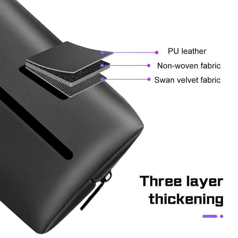 For BMW E38 E46 F15 E90 E92 E87 G20 G30 Car Tissue Box Leather Seat Back Storage Bag Universal Sun Visor Sunshade Tissue Holder