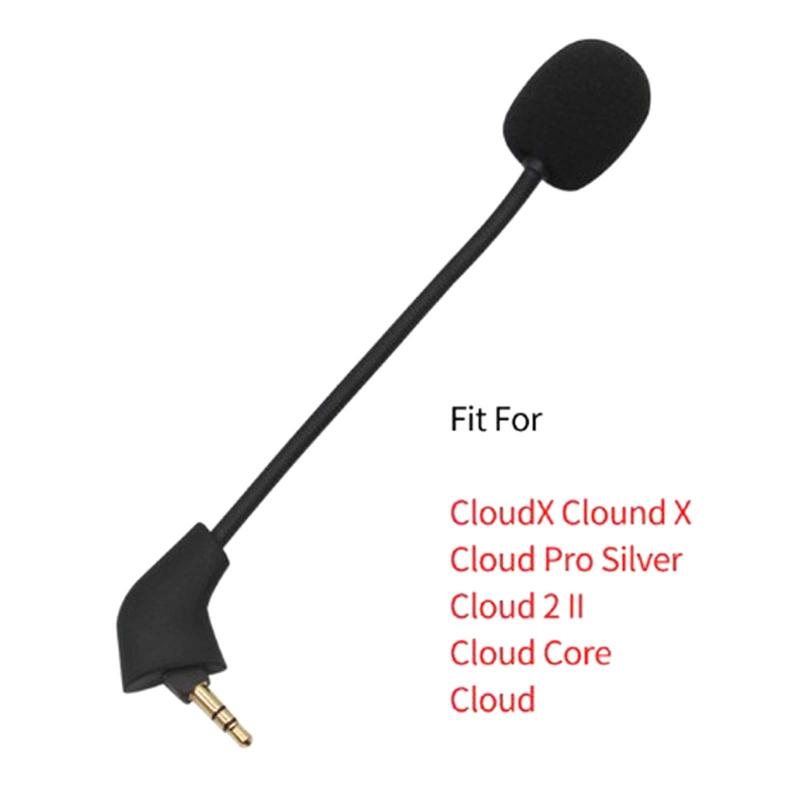 Replacement Mic for HyperX Cloud2 II/for HyperX Cloud Sliver Gaming Headset 3.5mm Detachable Microphone
