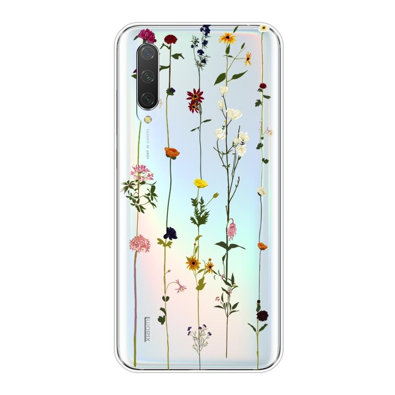 Rose Flower Pink Red Floral Aesthetic Leaf Back Cover For Xiaomi Mi 8 9T PRO Soft Silicone Phone Case For Xiaomi Mi A3 9 SE Case