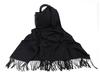 White Cashmere Scarf: Thickened, Solid Color, Versatile for Women & Men, Perfect for Autumn & Winter