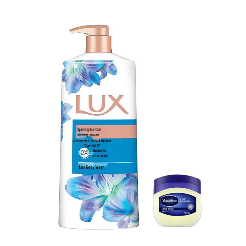 Lux Refreshing Shower Gel and Vaseline Jelly Bundle