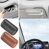 Multipurpose Wear Resistant Car Eyeglass Holder with Magnetic Lid, PU Leather Sunglasses Case Organizers for Auto Visors