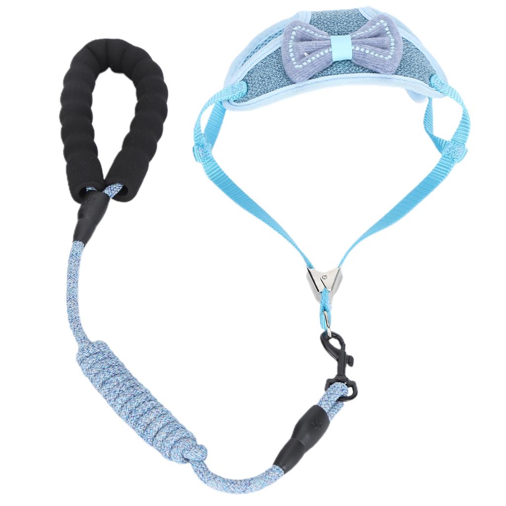 Postroj pro kočky AntiLost s vodítkem, popruh pro vestu Pet EscapeProof na venčení, modrý