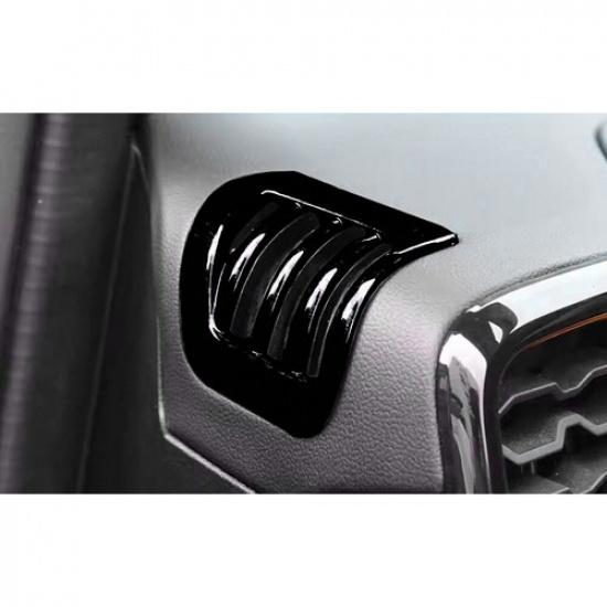 Car Dashboard L&R Air Outlet Vent Cover For Ford Ranger -2024 Bright Black