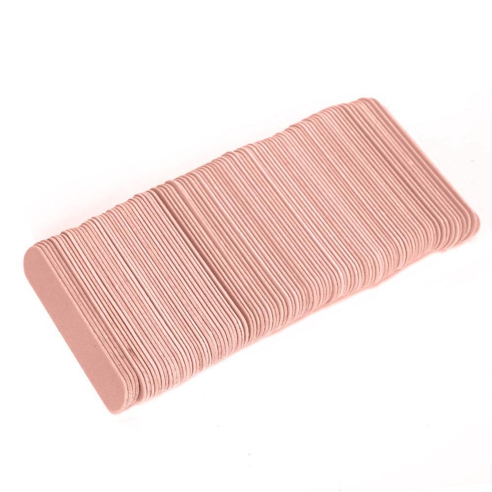 

100pcs Double Sided Double Sided Emery Board Pink Manicure Nail File Grinding Nail File Salon Use