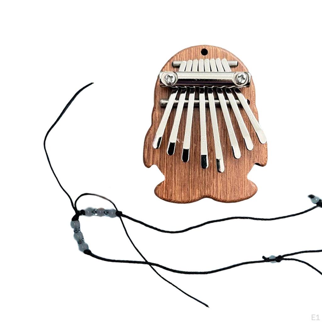 Mini Drewniana Kalimba Mbira Piano na Palce Mały Kształt Pingwina Kreskówkowy Kciuk Profesjonalne do