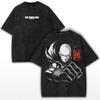 Hot Anime ONE PUNCHMAN Saitama T Shirt For Men Clothing Vintage Washed Cotton Oversized Tshirt Manga Printed Yk Tees Tops