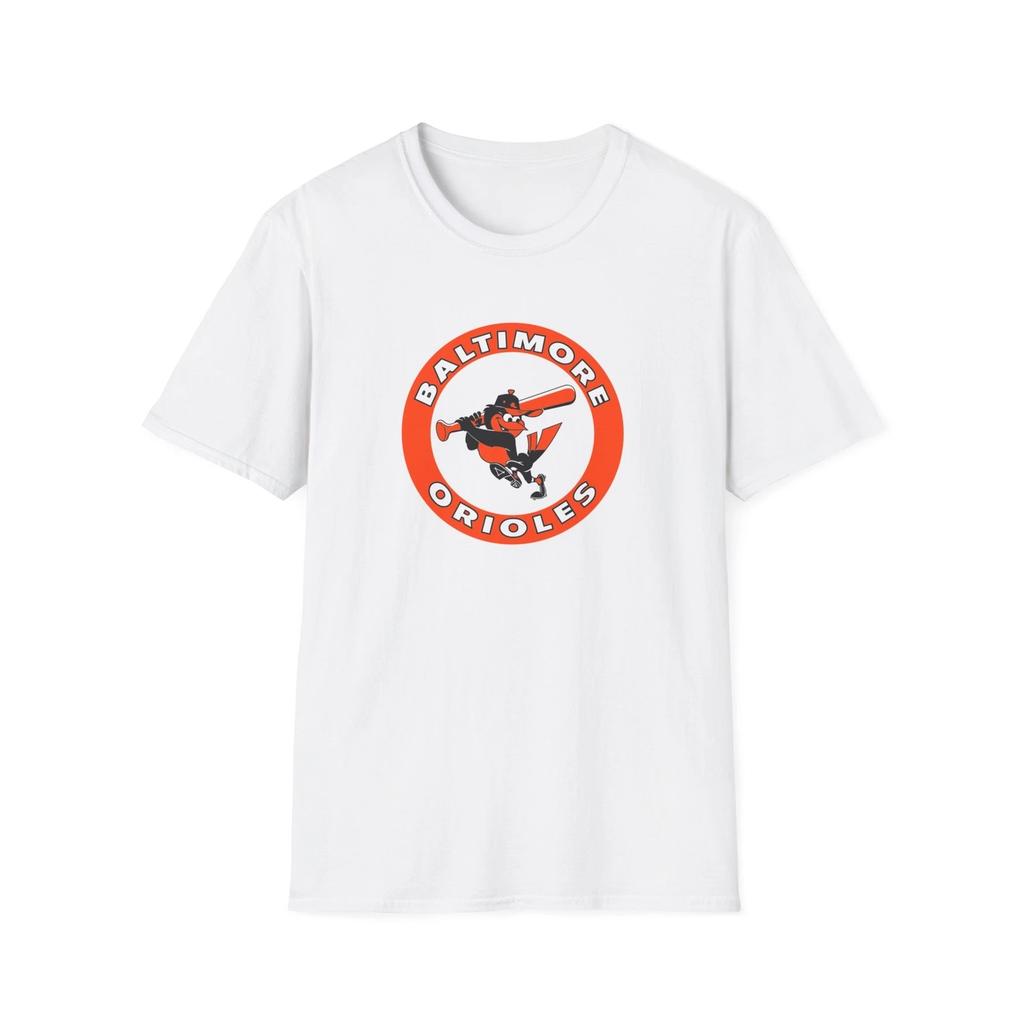 Maglietta Baltimore Orioles, Abbigliamento per tifosi, T-shirt con logo Baseball, Unisex retrò