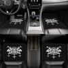 Tappetini per Auto Gothic Satanic Warmaster Neri Metal Non-Scivolo Accessori Auto Decorazione Tappetini Anteriori e Posteriori 4 Pezzi Universali