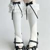 Japanese Lolita Cotton Ankle Socks With Lace Bows For Summer Comfort