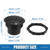 ACROPIX Air Conditioner Deflector Vent for RV Bus Boat Yacht 60mm Swivel Round A/C Exhaust Black 2 Sets