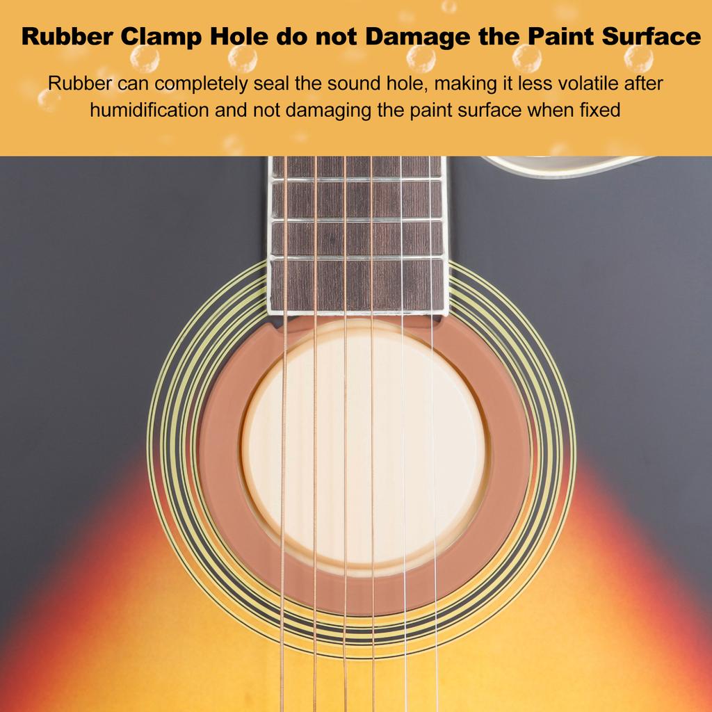 Guitar Sound Hole Cover Moisturizer with Built-in Sponge Guitar Soundhole Humidifier with 2pcs