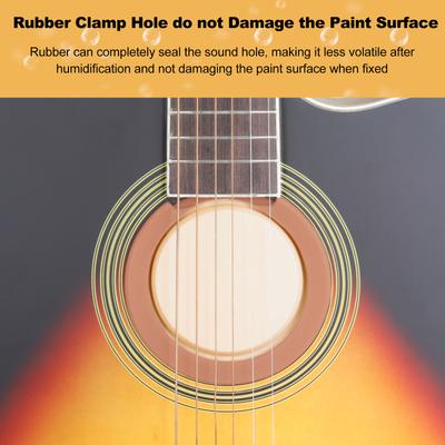 Humectante con cubierta de orificio de sonido de guitarra con esponja incorporada, humidificador de orificio de sonido de guitarra con 2 uds.
