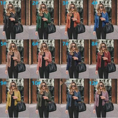 Giacca da donna in ecopelle, collezione autunno/inverno 2021.