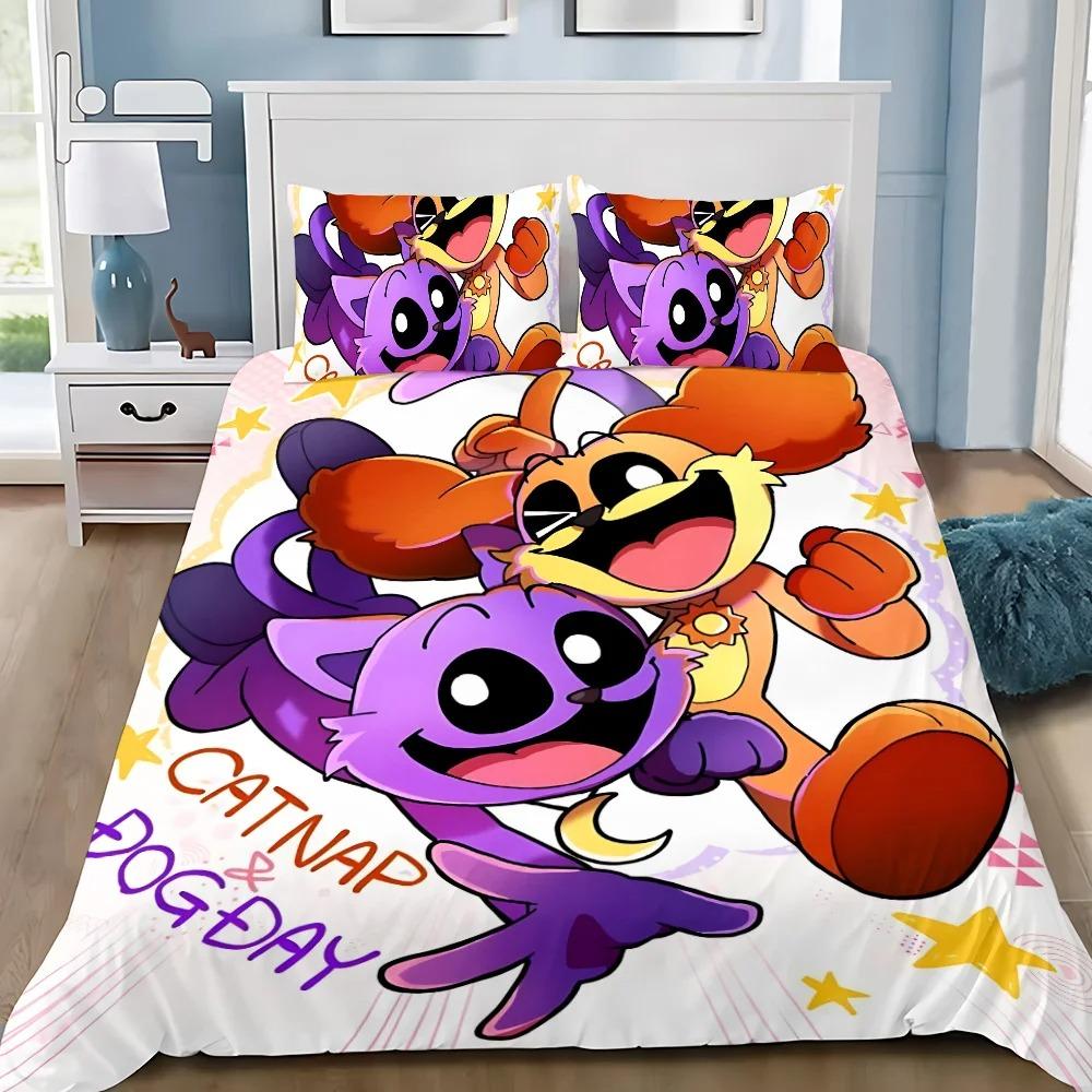 Amine Smilings Critters Duvet Cover Pillowcase Bedding Set Boy Girl Bedroom Decoration Children Gift Single Double Large Size