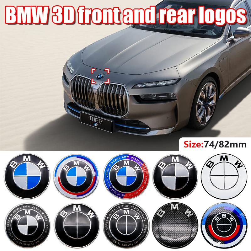BMW Car Front Bonnet Hood Emblem Rear Trunk Badge Logo Cover 3D ABS 82mm 74mm For BMW M Logo X6 G01 E84 E83 F48 X1 X2 X3 X4 X5