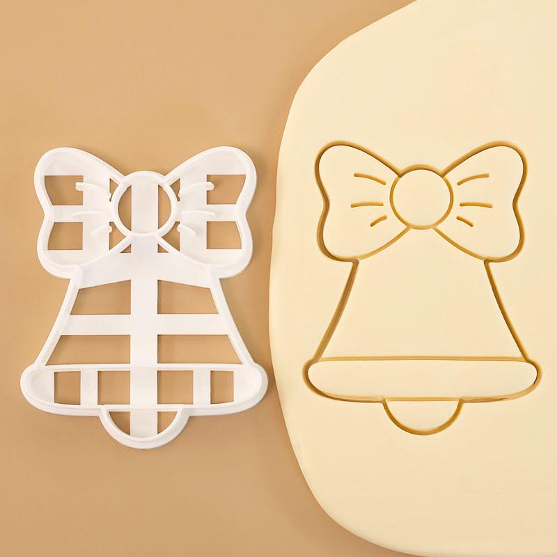 

Cartoon Christmas Stamp: Bell, Cane, Reindeer Fondant Embossing Tool & Cookie Cutter