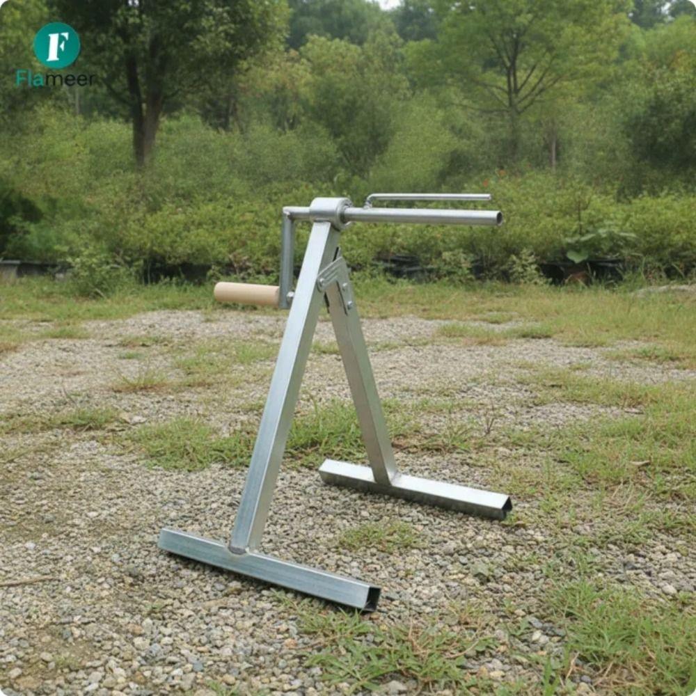 Landwirtschaftlicher tragbarer Wasserband-Rollwickler Stand-Schlauchwickler Werkzeug Garten