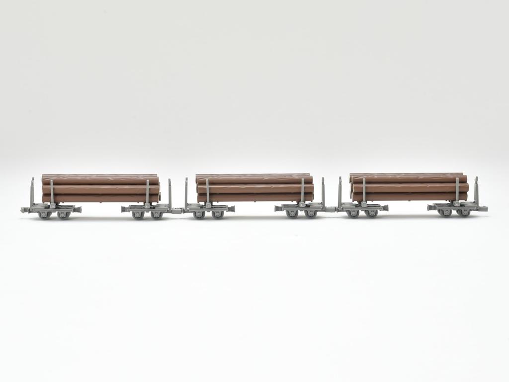 Colecția de căi ferate Colecția de fier Ecartament îngust 80 Set de camioane de cherestea Nekoyama Forest E Diorama Supplies 3 vagoane