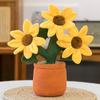 Lotus Sunflower Orchid Plsuh Toy Stuffed Doll Kids Gift Cartoon Decorations