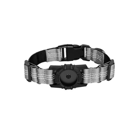 Pet Collar Waterproof Reflective GPS Dog Collar Adjustable Anti-lost Small Medium Large Dogs Collar Protective Collar for Airtag