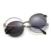 Magnet 2 In 1 Anti Blue Light Glasses Frames Round Polarized Sunglasses Women Metal Fashion Computer Eyeglasses Frame TR90