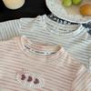 Summer Kids Girls Tees Cotton Lace T-shirt Loose Casual Sweet Short Sleeves Tops Infant Baby Girl Round Collar Tees Children Clothes