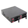 4 Bay HDD Cage Chassis 2.5in Drive Tray 2.5in Mobile Rack Compatible 15mm Thick Bottom Hard Drives SSDs (Not Inclube