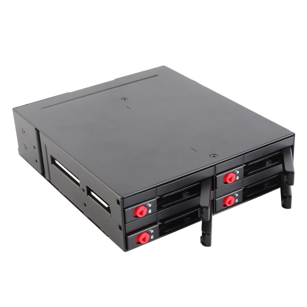 4 Bay HDD Cage Chassis 2.5in Drive Tray 2.5in Mobile Rack Compatible 15mm Thick Bottom Hard Drives SSDs (Not Inclube