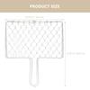 Iron Grill Basket Barbecue Rack Heat Resistant Portable Handle Solid Support Convenient Cleaning Outdoor Bbq Picnic Camping