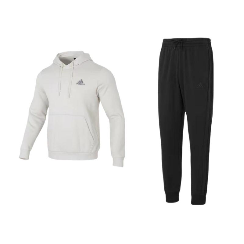 

Adidas Comfortable Casual Pullover Hooded Fashion Sweatshirt Jogger Fleece Sports Pants Set Men Sweatshirt Set IJ8885+-IZ4760