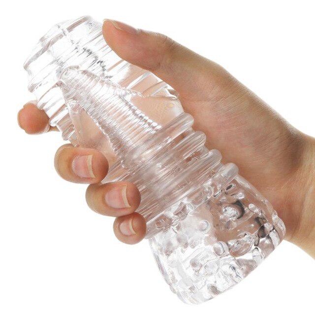 Male Masturbator Transparent Penis Trainer Sex Toys For Men Masturbatings Erotic Products Adult Toys