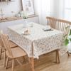 Rectangle Daisy Tablecloth with Tassel - Floral Tablecloth as Spring Decorations for The Home, Spring Summer Plaid Tablecloth for Holiday,Party Decor
