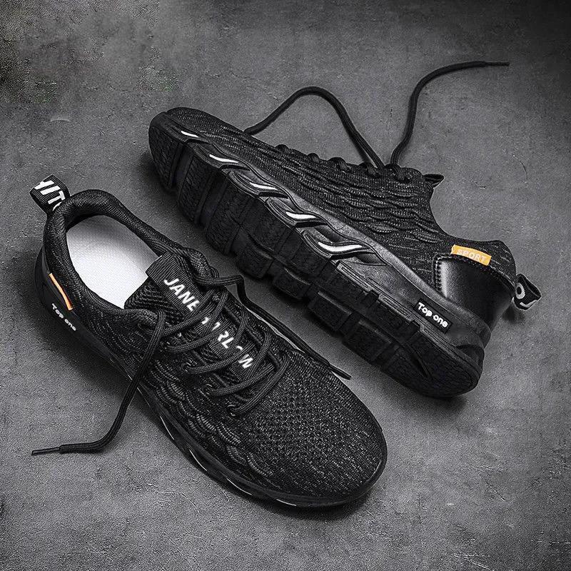 Buty męskie Oddychające Wiosenne i Letnie Latające Tkane Buty Sportowe Casual Płytkie Buty Casual Outdoor Kemping Buty Sportowe