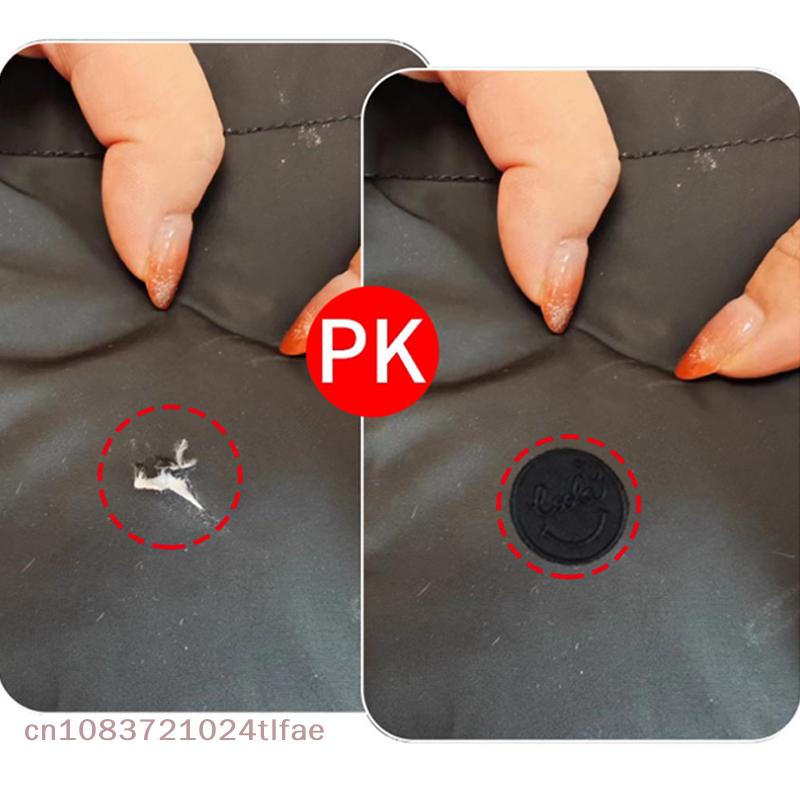 Self Adhesive Black Patches for Down Jackets, Pants, T-shirts, Clothes Repair, Washable, No Trace, Easy DIY Fix