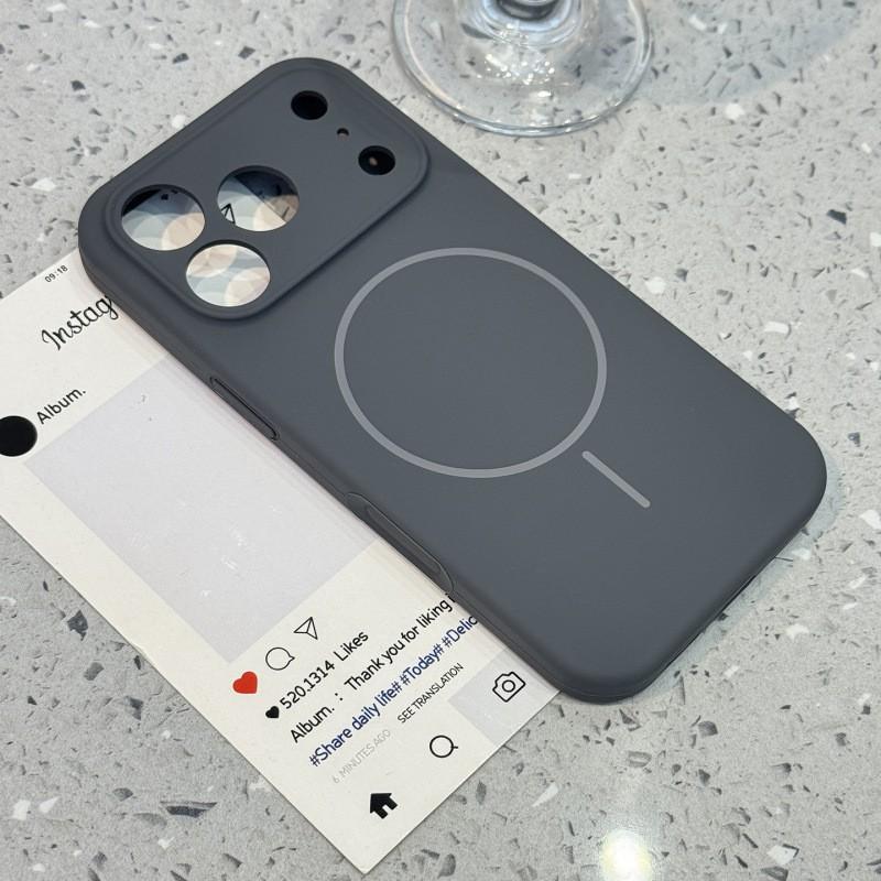 Liquid Silicone Magnetic Phone Case IPhone 17 16 Pro Max Shockproof Protective Cover