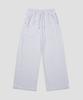 AGOD Side Tuck Snap Wide Sweatpants [White Melange]